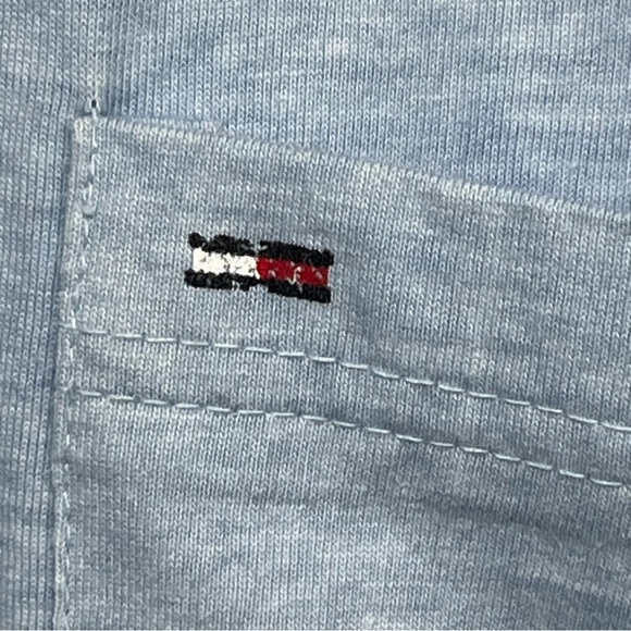 Vintage Tommy Hilfiger Jeans T Shirt Mens XXL Blue Short Sleeve Crew Neck Y2K - Picture 9 of 9